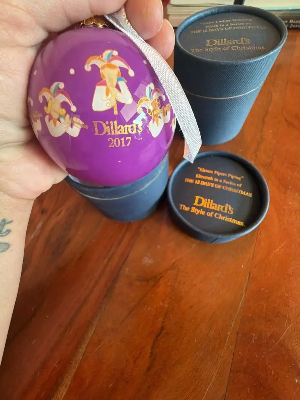 Dillard's 12 Days of Christmas Ornament Collection (Set of 3: 2014, 2015, 2016)